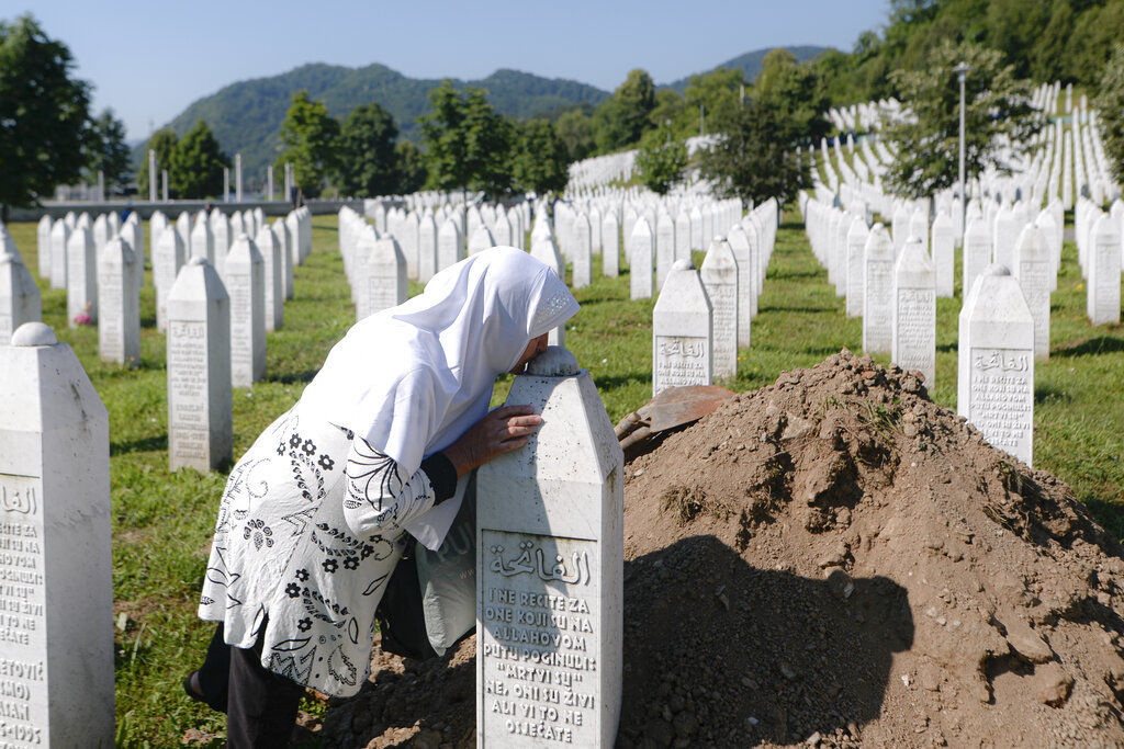 APTOPIX Bosnia Srebrenica Anniversary